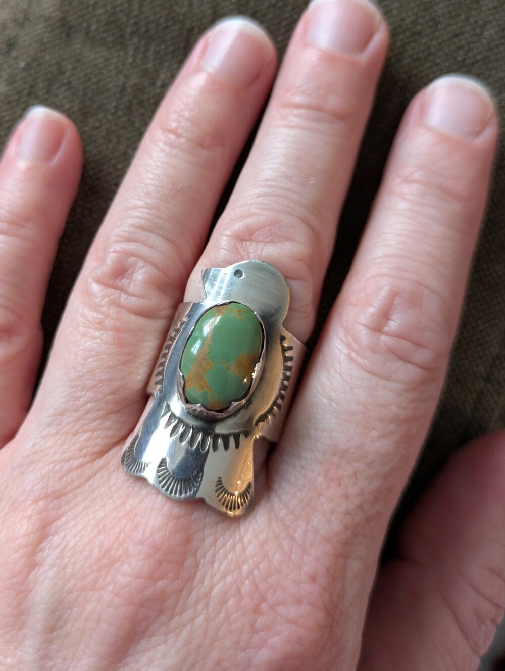 Royston Turquoise Thunderbird Ring